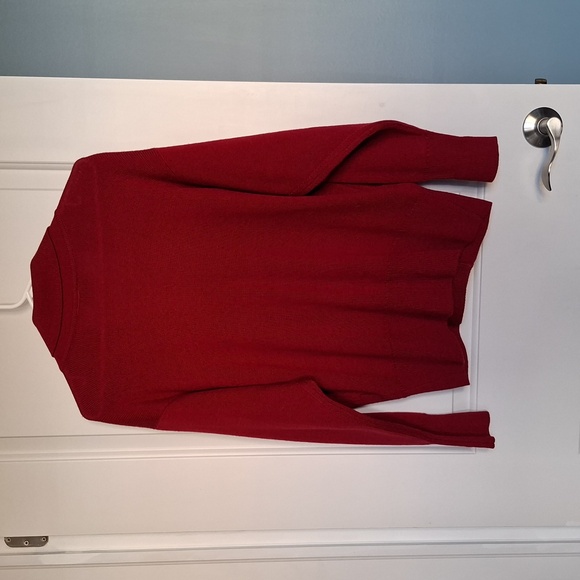 Aquascutum London Deep Red Women's Cardigan - Picture 5 of 7